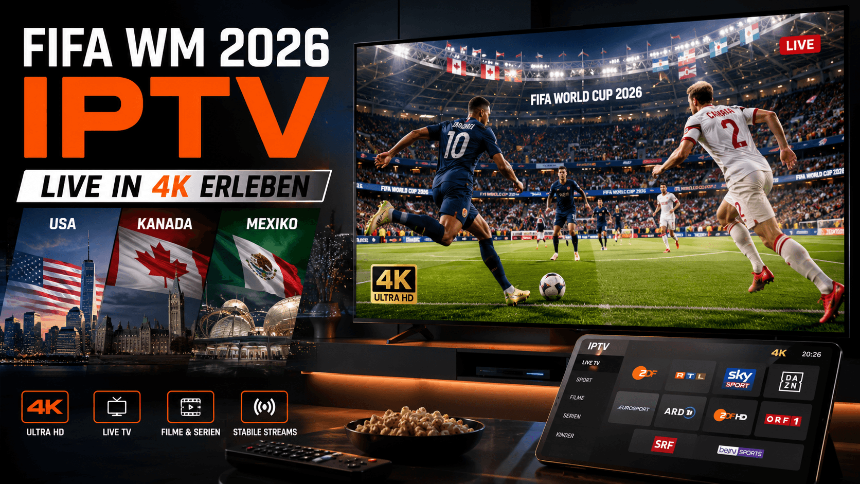 Die FIFA WM 2026 live verfolgen mittels IPTV – Ihr umfassender Leitfaden für Deutschland