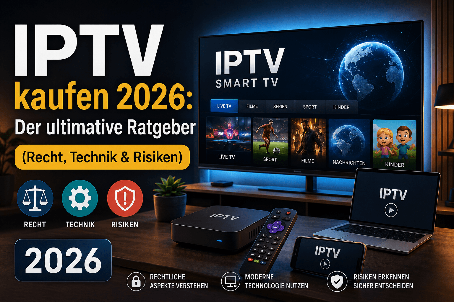 IPTV kaufen 2026: Der ultimative Ratgeber (Recht, Technik & Risiken)